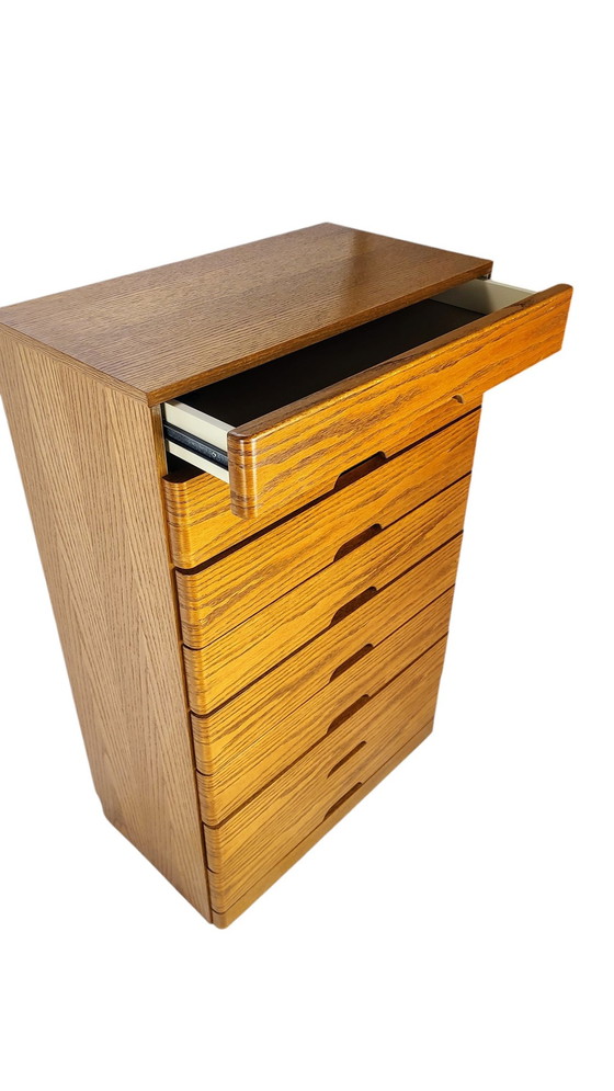 Image 1 of Hülsta Blank Oak Chest of Drawers 1970S