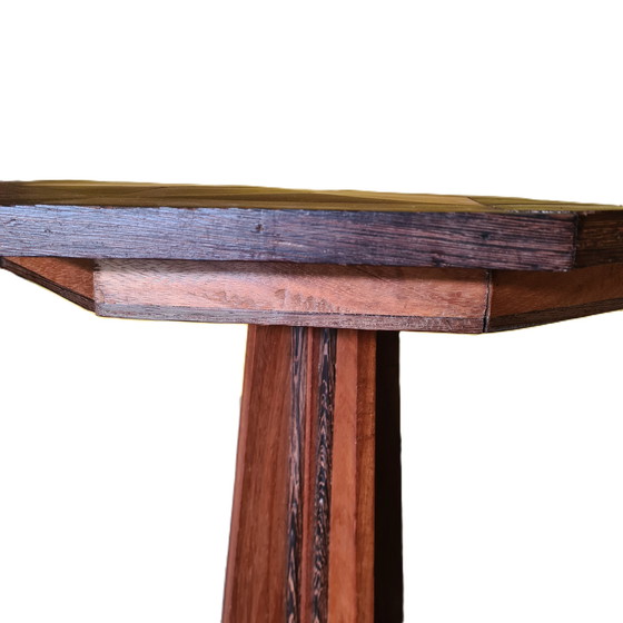 Image 1 of Table d'appoint Art déco française avec plateau marqueté, vers 1920/30