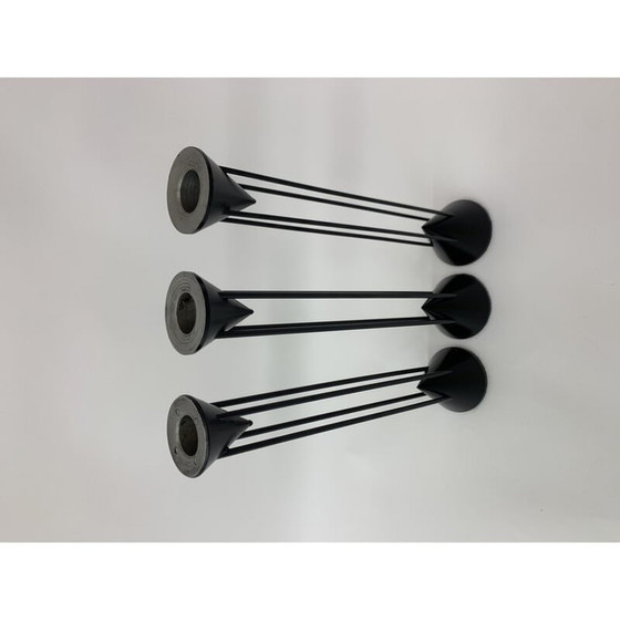 Image 1 of Set of 3 vintage post modern Memphis candlesticks by Markus Borgens, 1980s