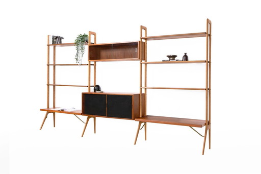 Freestanding Vintage Bookcase By Kurt Østervig For Kp Møbler, Denmark 1960S - Wall Unit Boekenkast