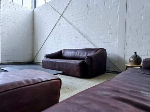 2 × De Sede DS 47 Sofa Vintage leather sofa benches