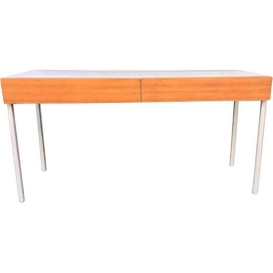 Image 1 of Consolle vintage in melaminico bianco e teak chiaro, Germania 1970