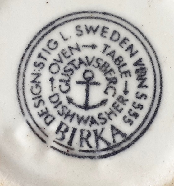 Image 1 of Stig lindberg Gustavsberg Sweden Birka Milk Jug