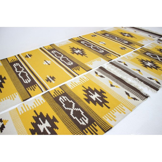 Image 1 of Set of 3 wool Kilim carpets rugs, 1960s