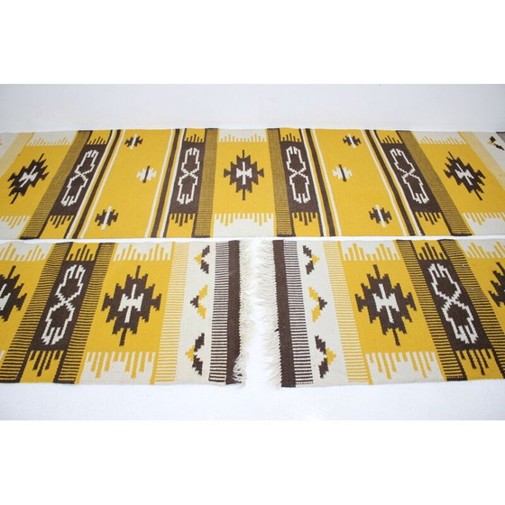 Image 1 of Set of 3 wool Kilim carpets rugs, 1960s