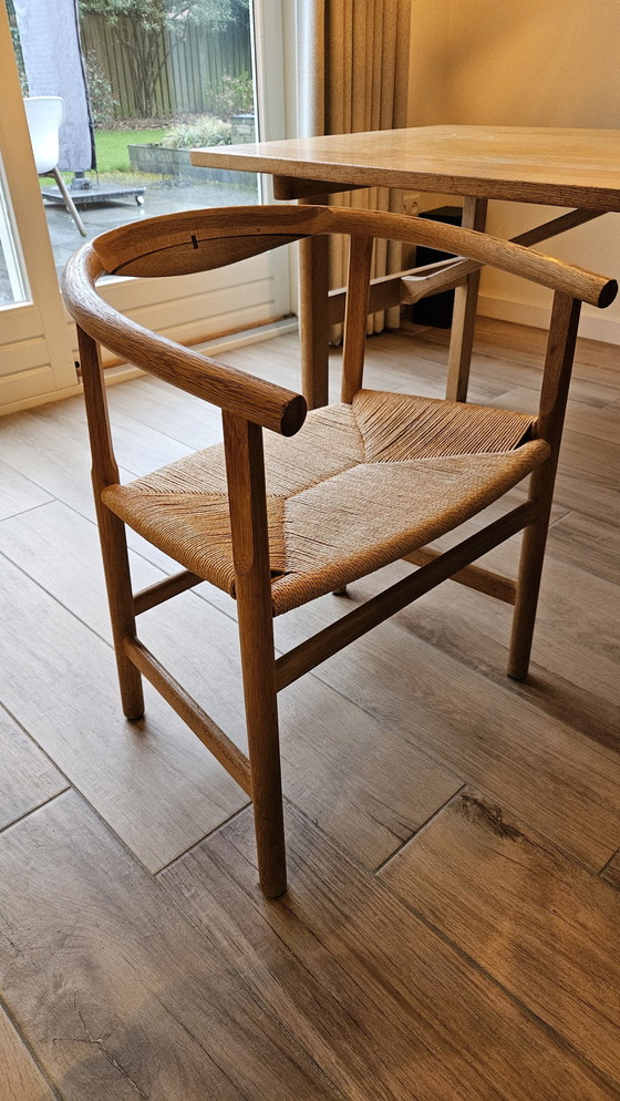 Image 1 of Danish Oak Dining Table (Mogensen) & 4 Chairs (Wegner)