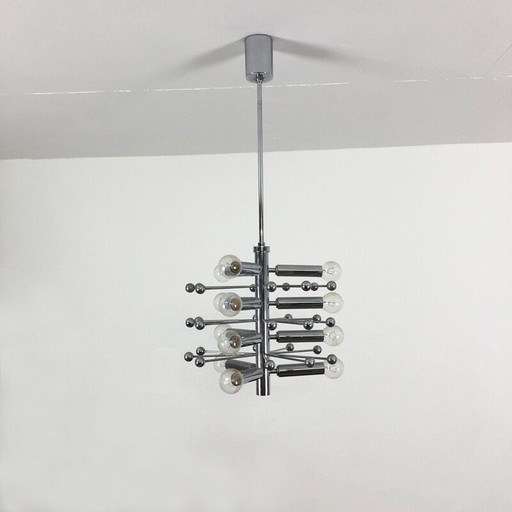 Vintage hanging light "Sputnik" in chrome