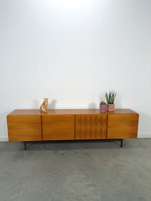 Vintage Design Sideboard Musterring With Black Steel Legs, Sideboard