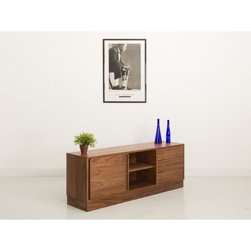 Vintage walnut TV stand, France