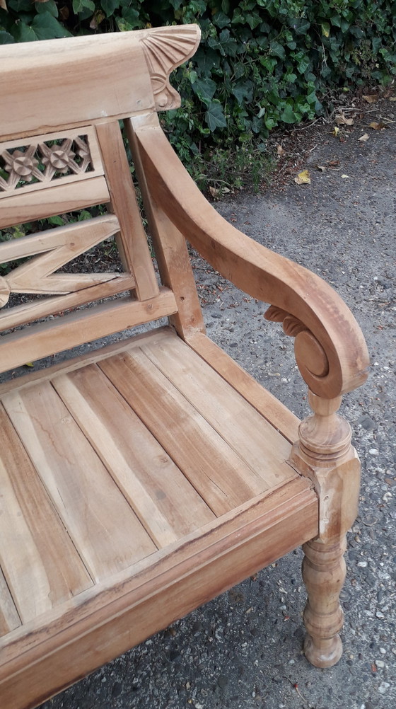 Image 1 of Teak station bench children's model 93 cm wide