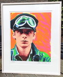 Me, Jan Cremer, silkscreen (neatly framed)
