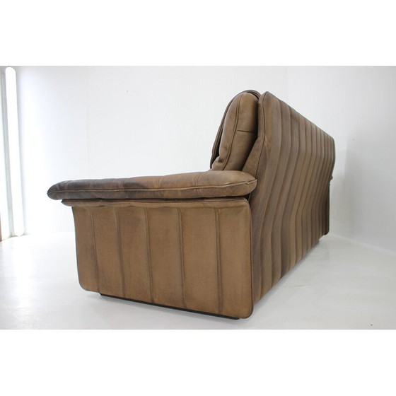 Image 1 of Vintage brown leather sofa by De Sede, Switzerland 1980