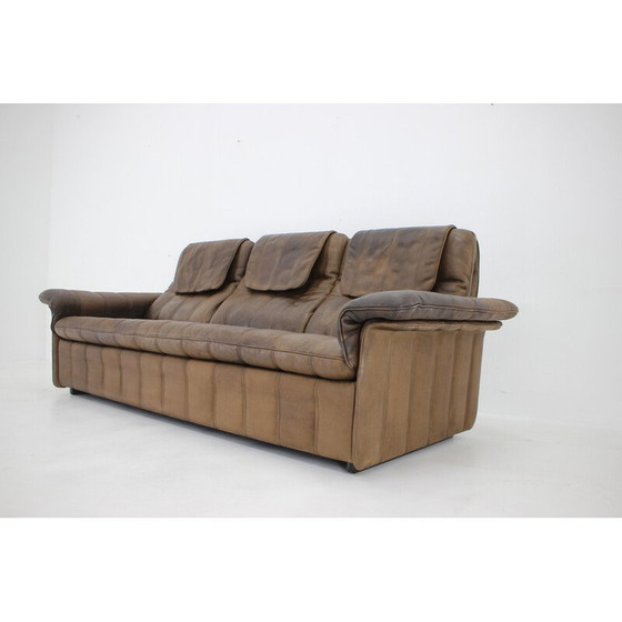 Image 1 of Vintage brown leather sofa by De Sede, Switzerland 1980