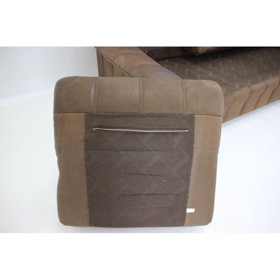 Image 1 of Vintage brown leather sofa by De Sede, Switzerland 1980