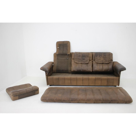 Image 1 of Vintage brown leather sofa by De Sede, Switzerland 1980