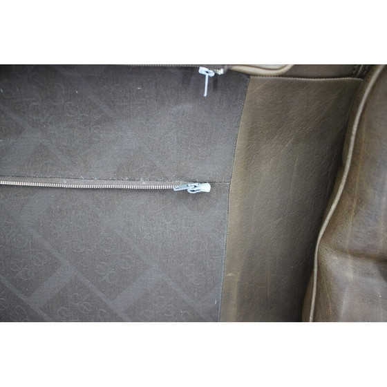 Image 1 of Vintage brown leather sofa by De Sede, Switzerland 1980