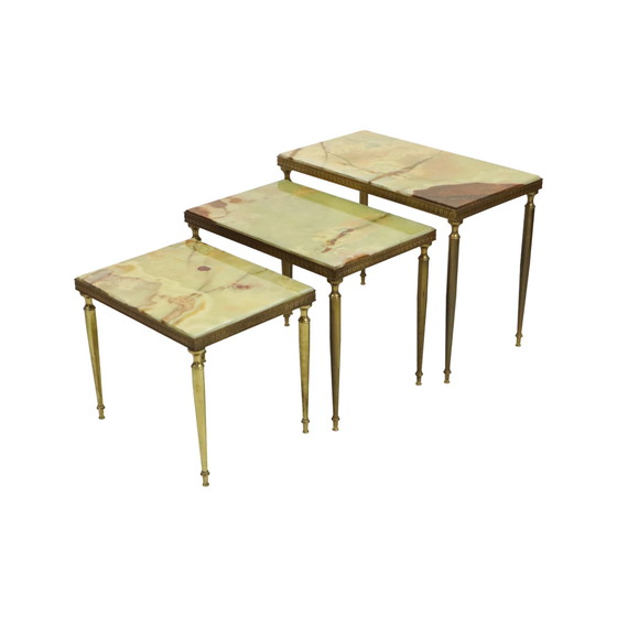 Image 1 of Nesting Tables Onyx Marble