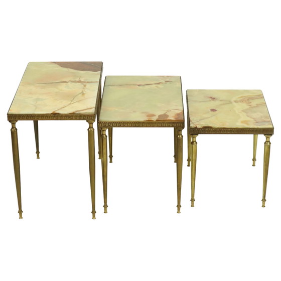 Image 1 of Nesting Tables Onyx Marble