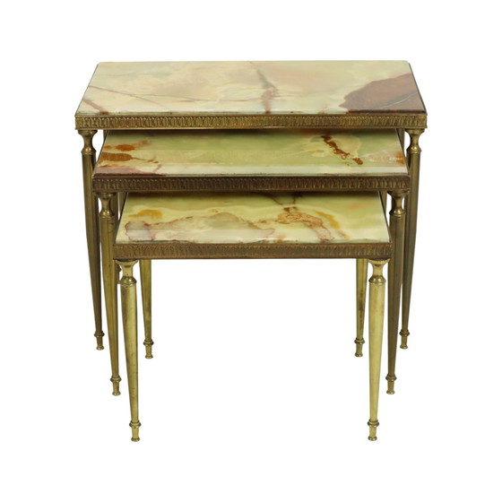 Image 1 of Nesting Tables Onyx Marble