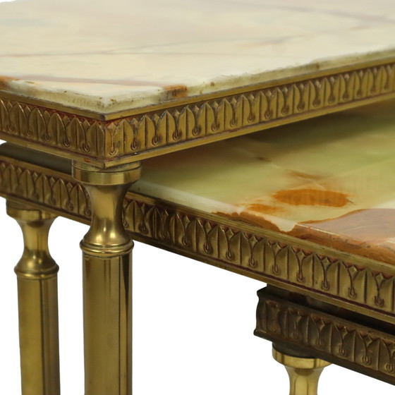 Image 1 of Nesting Tables Onyx Marble