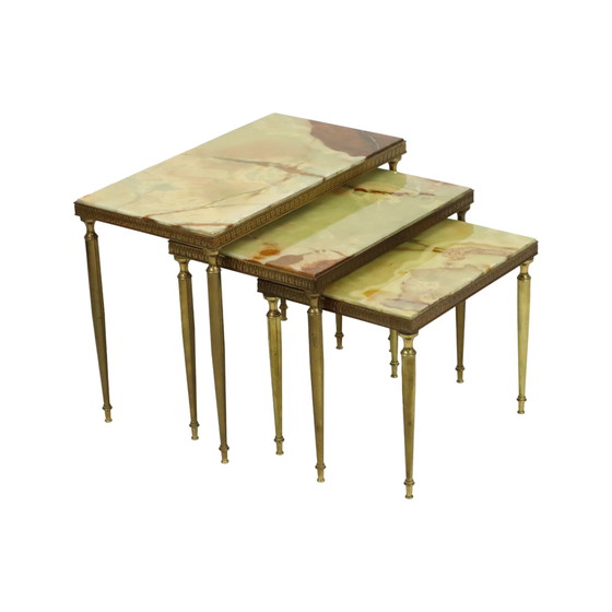 Image 1 of Nesting Tables Onyx Marble