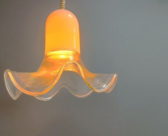 Image 1 of Murano Pendant Light By Roberto Pamio & Renato Toso, 1970S For Leucos