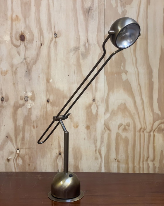 Image 1 of 2x Wortmann & Filz brass desk lamps