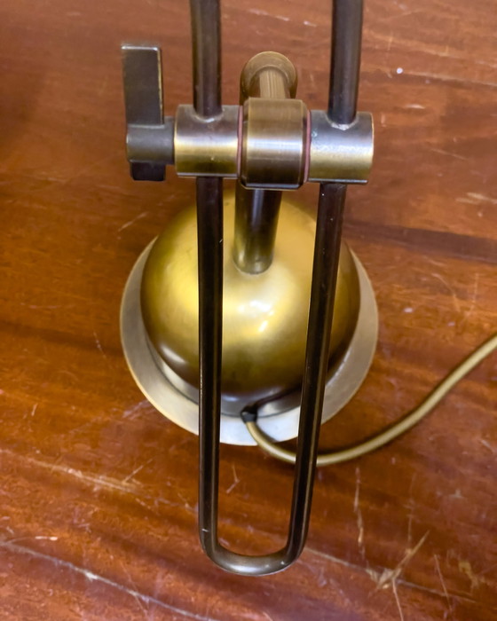 Image 1 of 2x Wortmann & Filz brass desk lamps