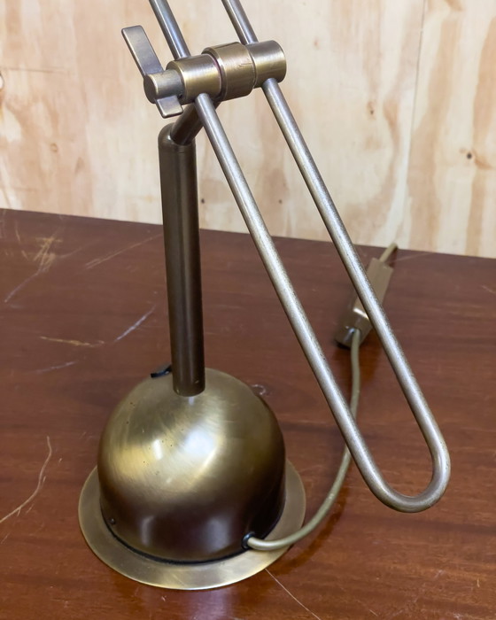 Image 1 of 2x Wortmann & Filz brass desk lamps