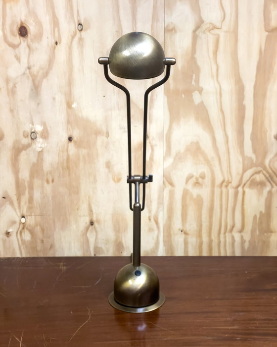 Image 1 of 2x Wortmann & Filz brass desk lamps