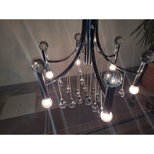 Vintage pendant lamp by Gaetano Sciolari, 1960s