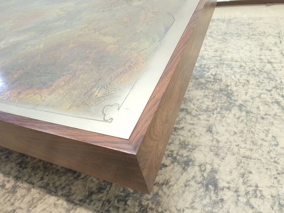 Image 1 of Bernhard Rohne Table de cuivre Table basse