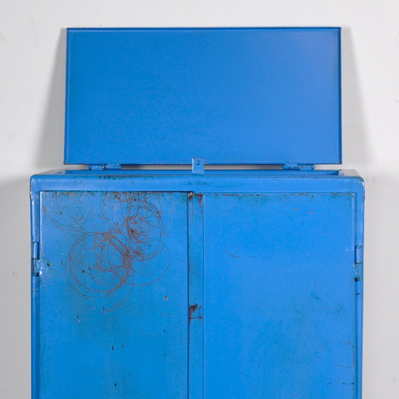 Image 1 of Industrial Iron Cabinet, 1960S