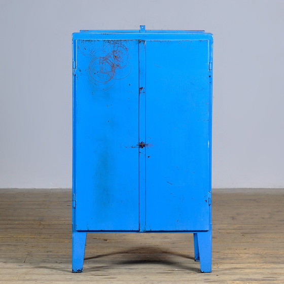 Image 1 of Industrial Iron Cabinet, 1960S