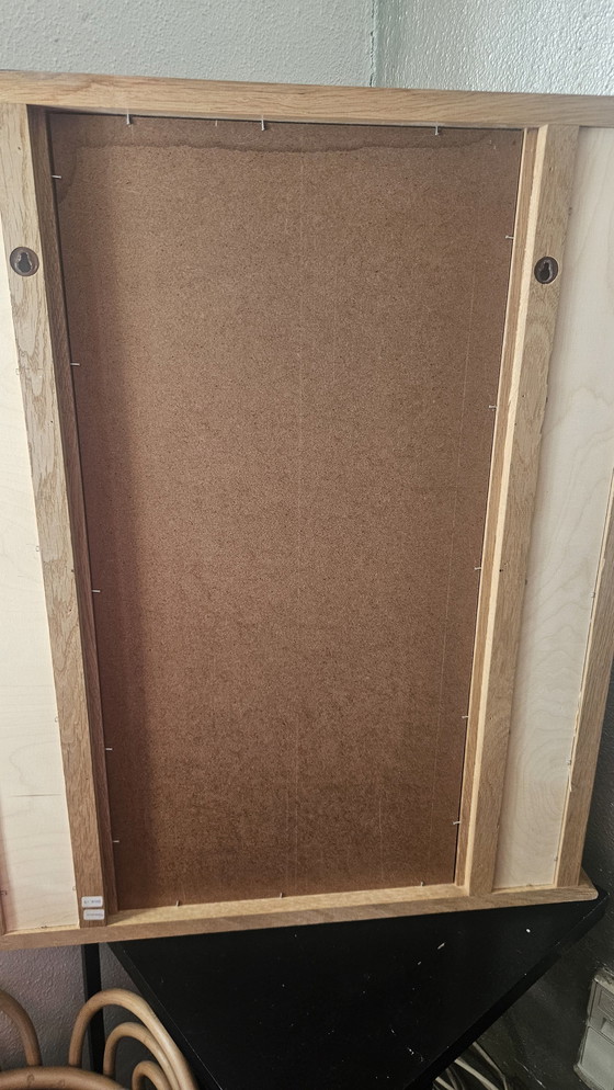 Image 1 of Large Vintage Rattan Mirror by Simons 70's