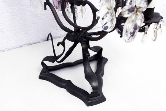 Image 1 of Table Lamp "Girandole" With Crystal Grapevines