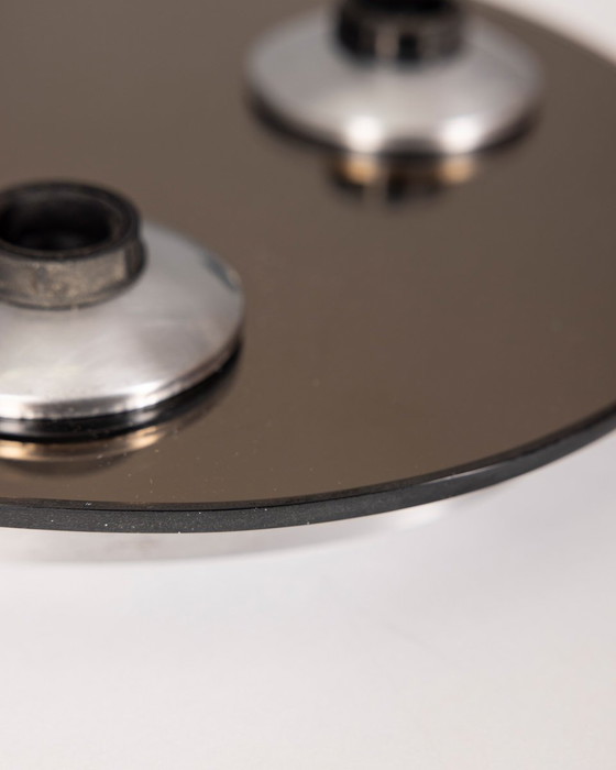 Image 1 of Vintage 1960S Glass Ceiling Lamp With 4 Lights Italian Design 