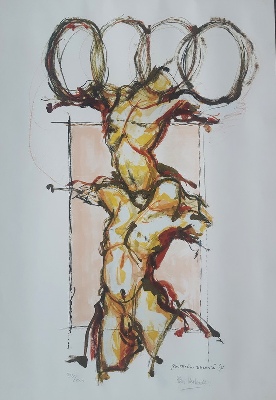 Image 1 of Kees Verkade - Power in balance - large lithograph - signed