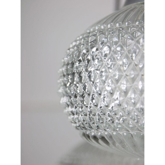 Image 1 of Lampadario vintage in cristallo e cromo, Italia 1970