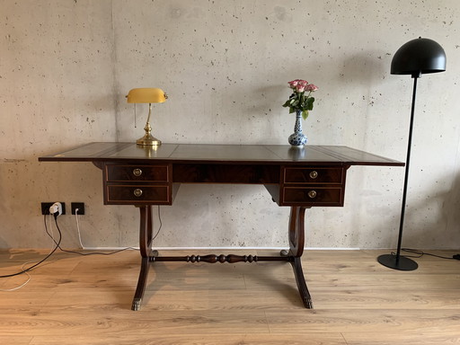 *Baisse de prix* Bureau et chaise de bureau Heroic en cuir d'acajou