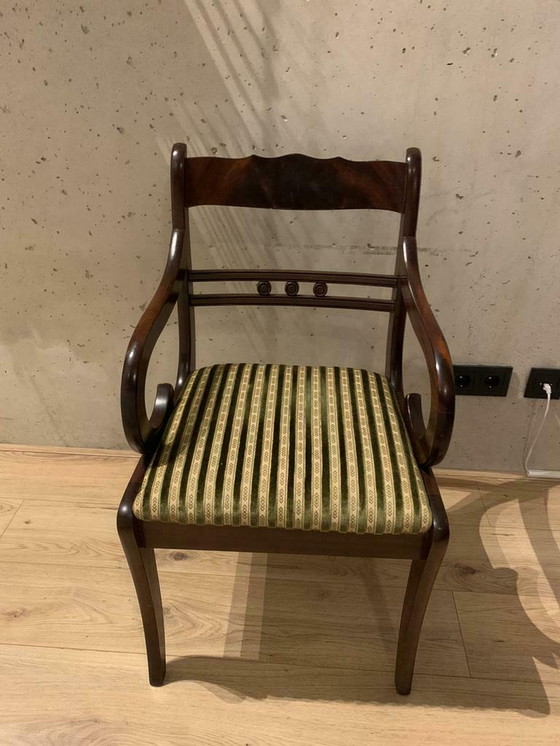 Image 1 of *Price drop* Heldense Mahogany-leather desk and office chair