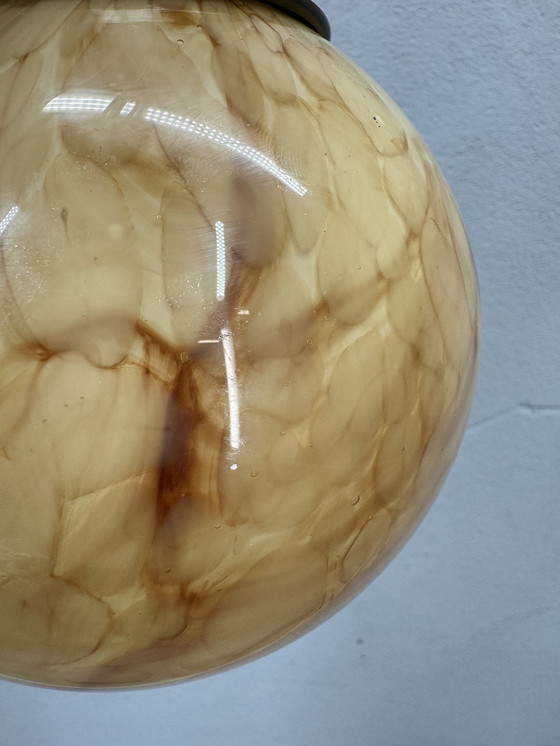 Image 1 of Unique Marbled Art Deco Pendant Lamp