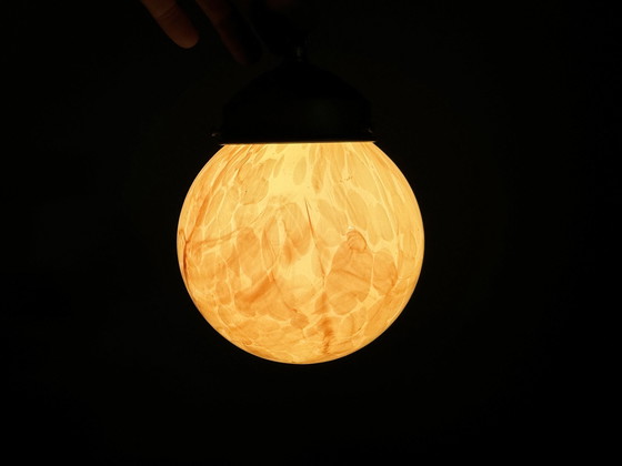 Image 1 of Unique Marbled Art Deco Pendant Lamp