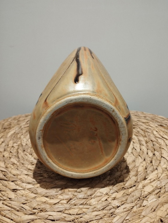 Image 1 of Vintage Ceramics - Antique Denbac Flamed Stoneware Pitcher, Jug, Pourer - Art Deco Period