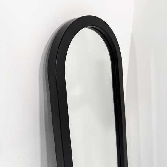 Image 1 of Black Frame Mirror By Anna Castelli Ferrieri For Kartell, 1980S