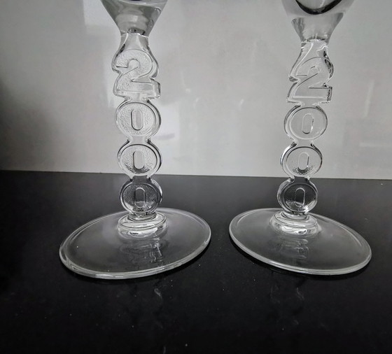 Image 1 of Luminarc Champagne Glasses, Special Edition Year 2000