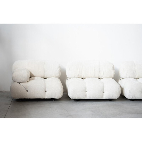 Image 1 of Vintage "Camaleonda" living room set in Boucle fabric by Mario Bellini, Italy 1970