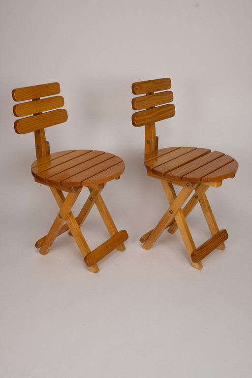 Set Of 2 Extraordinary Folding Dining Chairs