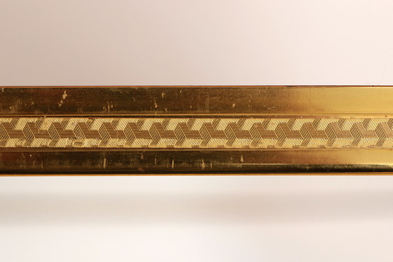 Image 1 of Specchio vintage in ottone con bellissimi dettagli, anni '60