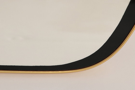 Image 1 of Specchio vintage in ottone con bellissimi dettagli, anni '60